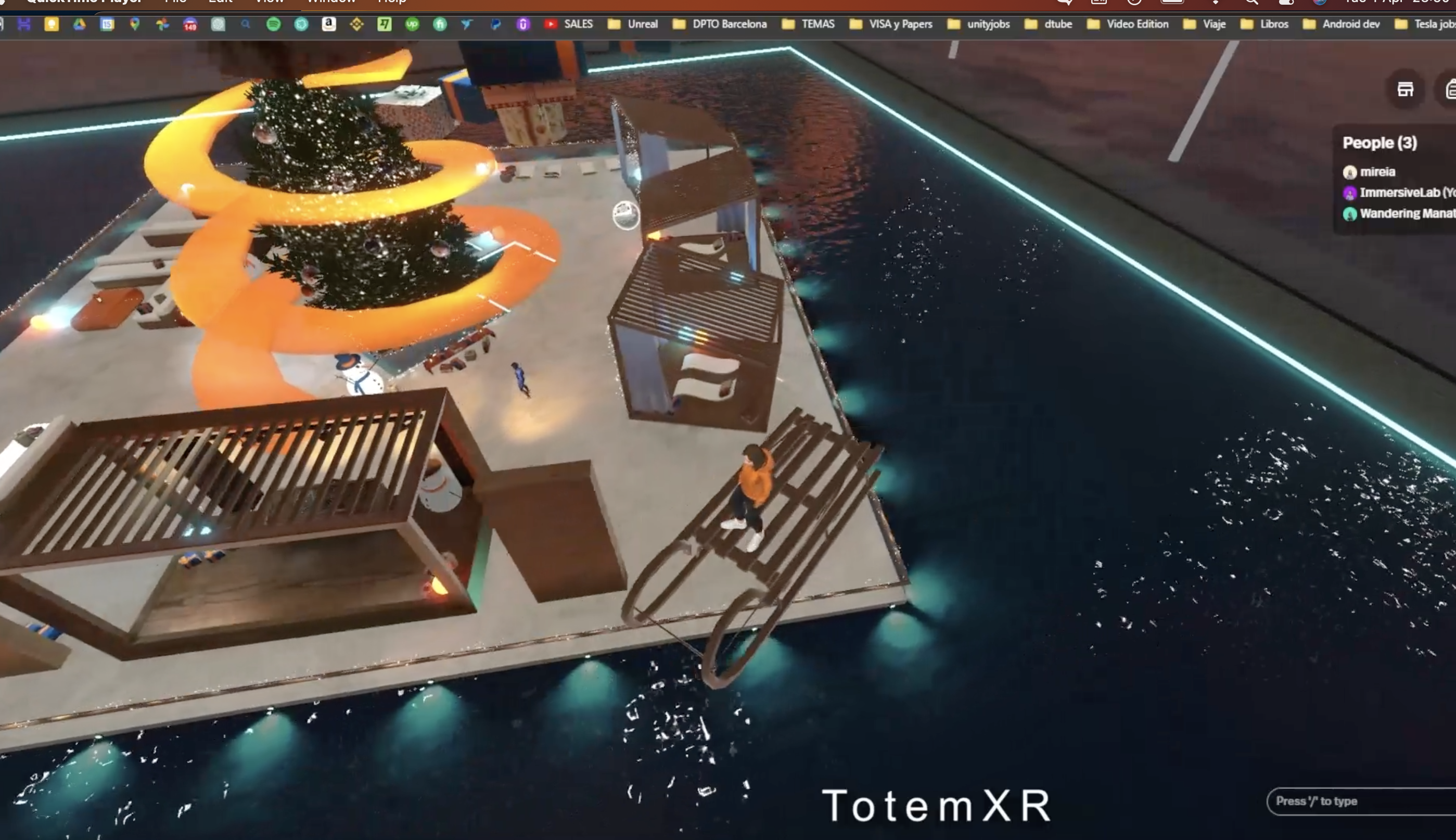 Zona de presentación de premios